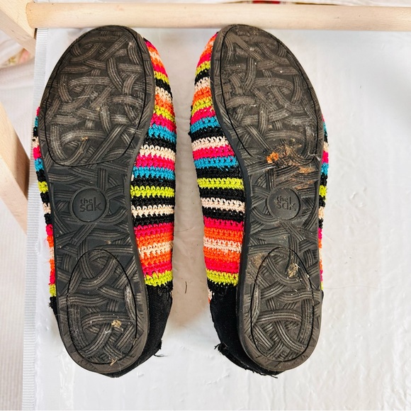 The Sak Striped Smoking Slipper Driving Flat Shoe Size 10 - Picture 8 of 9